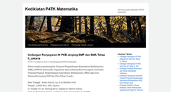 Desktop Screenshot of kediklatan.p4tkmatematika.org